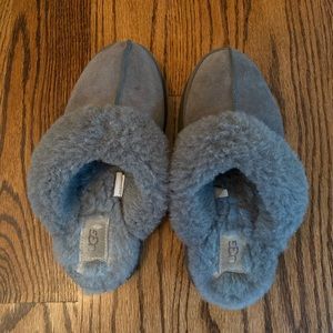 gray platform ugg slippers!!
